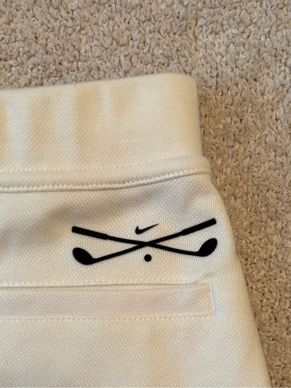 Nike White Tennis Skirt with Pleated Panels